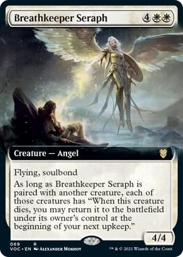0069 Breathkeeper Seraph (Extended Art) R Commander: Innistrad: Crimson Vow