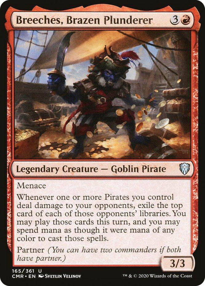 Breeches, Brazen Plunderer #165 U - Commander Legends Pokemon card