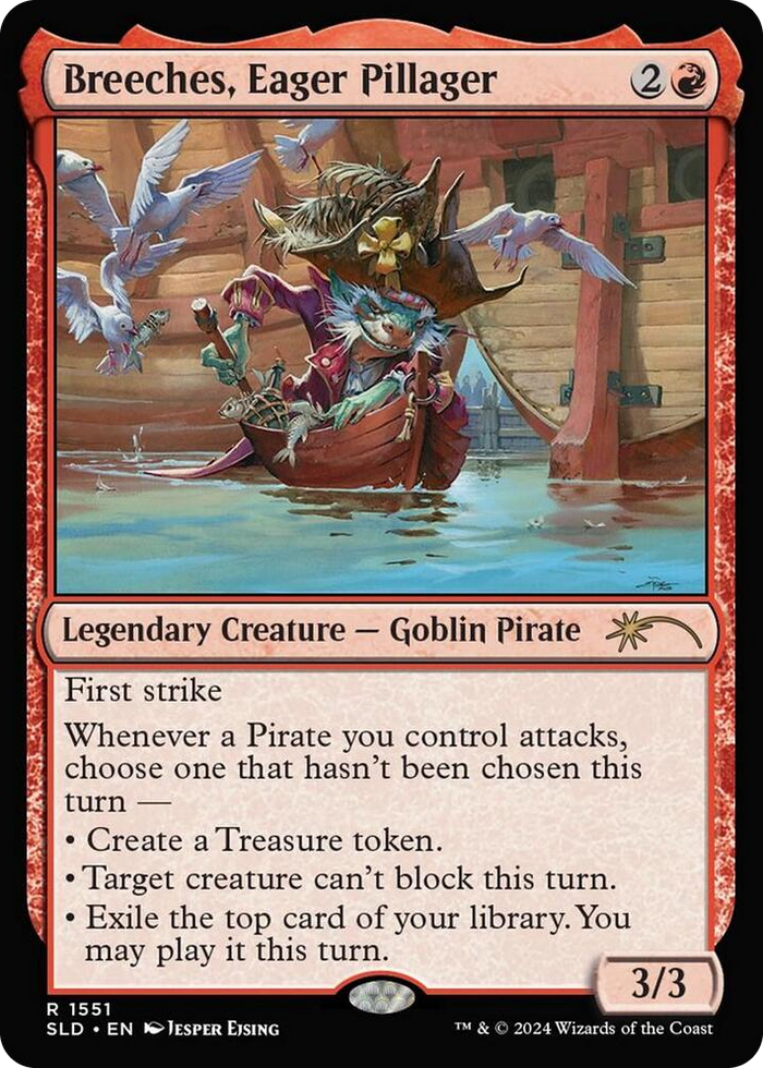 Breeches, Eager Pillager #1551 R - Secret Lair Drop Series Pokemon card