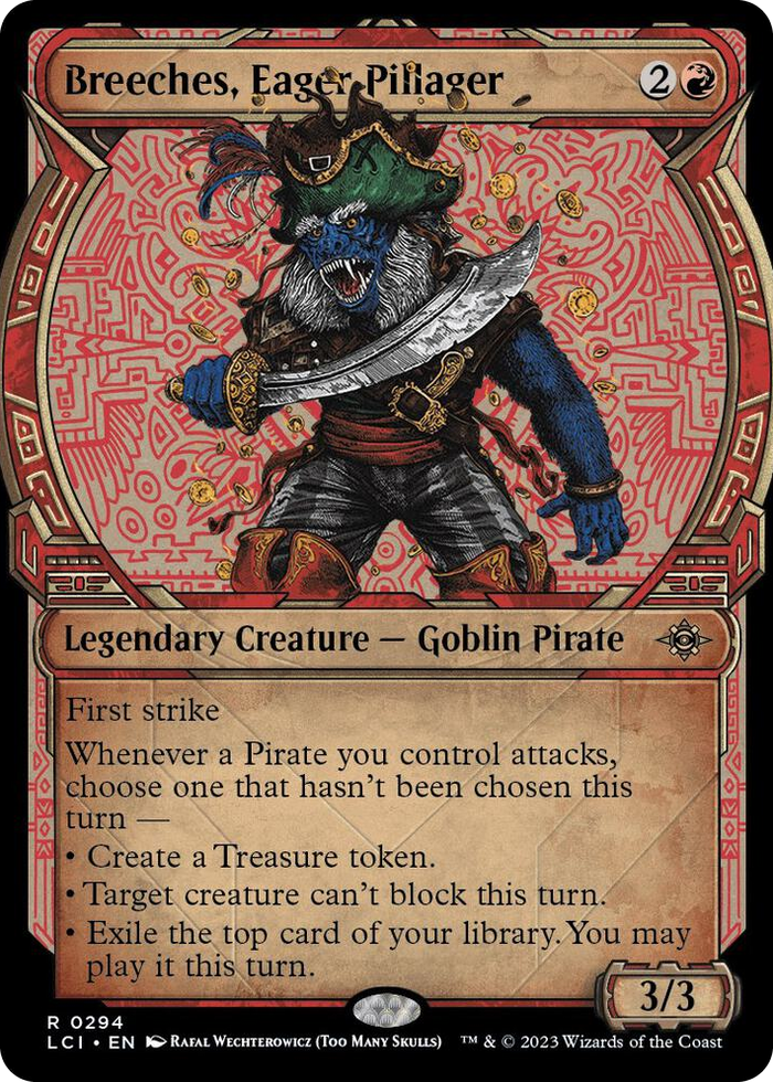 Breeches, Eager Pillager (Showcase) #294 R - The Lost Caverns of Ixalan Pokemon card
