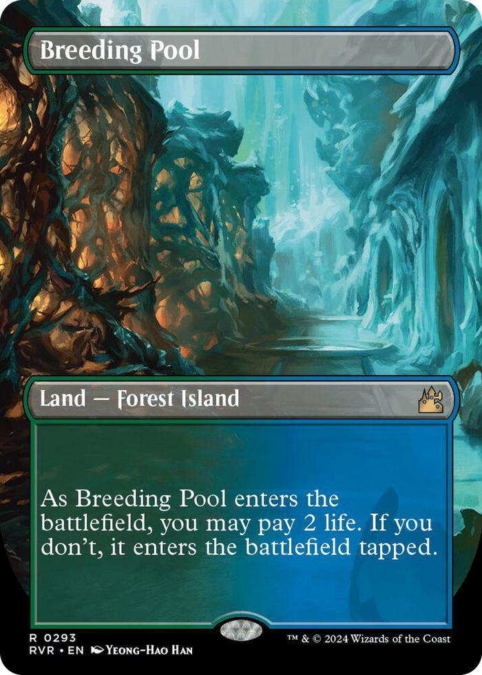 Breeding Pool (Borderless) #293 R - Ravnica Remastered Pokemon card