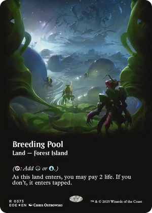0373 Breeding Pool (Borderless) (Galaxy Foil) R Edge of Eternities