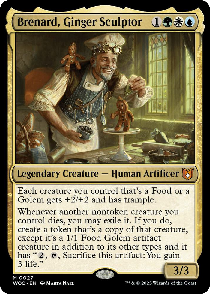 Brenard, Ginger Sculptor #27 M - Commander: Wilds of Eldraine Pokemon card