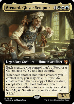 0035 Brenard, Ginger Sculptor (Extended Art) M Commander: Wilds of Eldraine