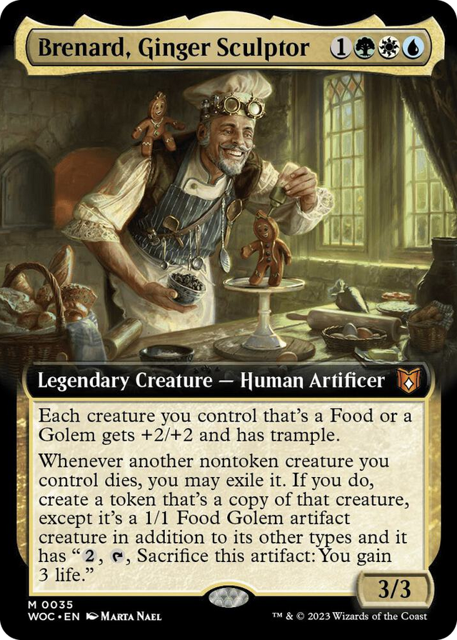 0035 Brenard, Ginger Sculptor (Extended Art) M Commander: Wilds of Eldraine