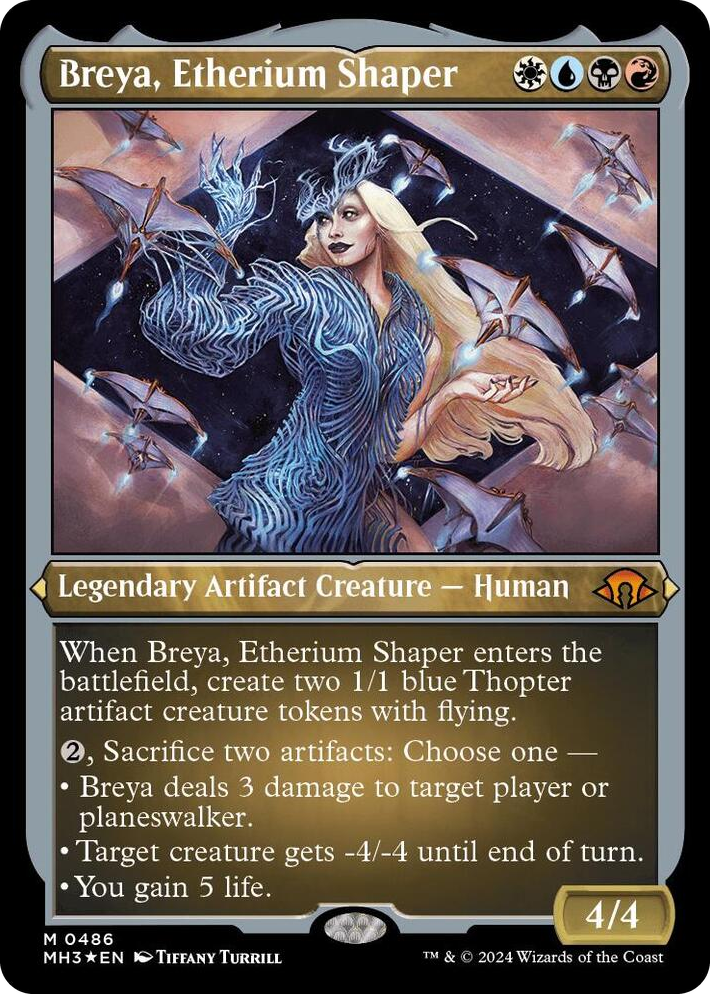 0486 Breya, Etherium Shaper (Foil Etched) M Modern Horizons 3