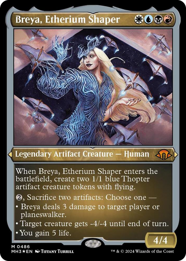 0486 Breya, Etherium Shaper (Foil Etched) M Modern Horizons 3