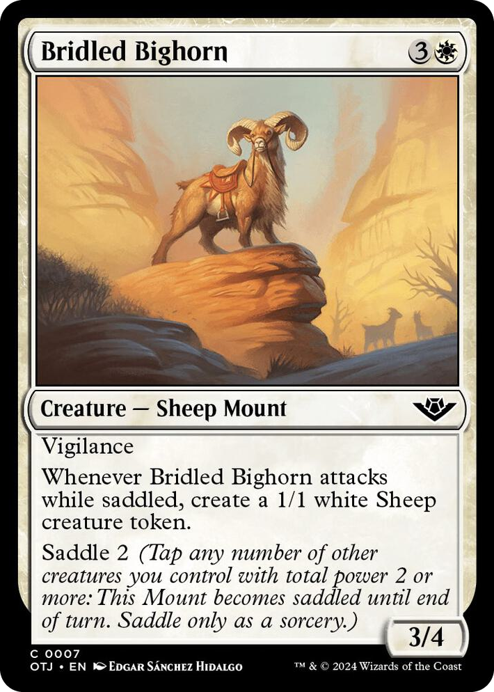 0007 Bridled Bighorn C Outlaws of Thunder Junction