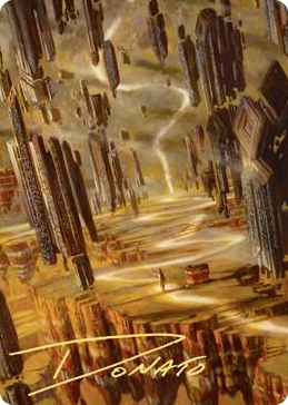 0023 Brightclimb Pathway Art Card (Gold-Stamped Signature) S Art Series: Zendikar Rising