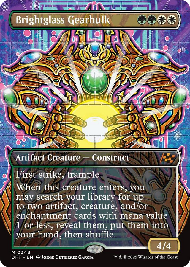 0348 Brightglass Gearhulk (Borderless) M Aetherdrift