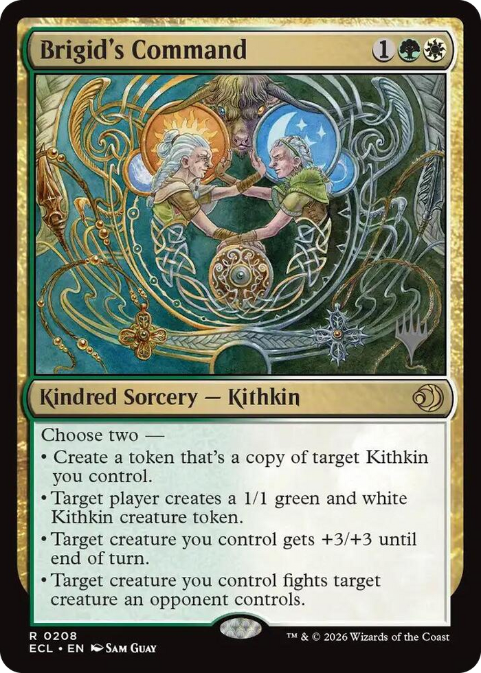 Brigid's Command #208 R - Promo Pack: Lorwyn Eclipsed Pokemon card