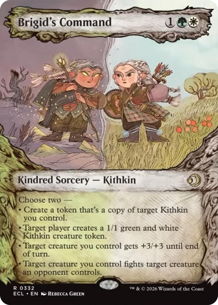 Brigid's Command (Showcase) #332 R - Lorwyn Eclipsed Pokemon card