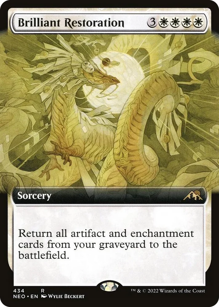 0434 Brilliant Restoration (Extended Art) R Kamigawa: Neon Dynasty