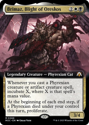 0089 Brimaz, Blight of Oreskos (Extended Art) M Commander: March of the Machine