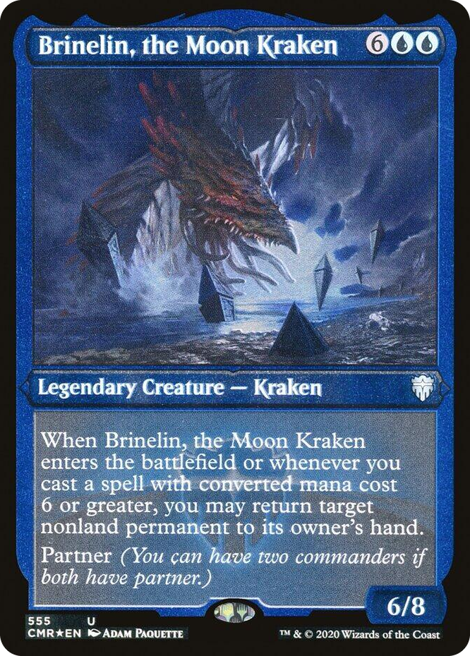 0555 Brinelin, the Moon Kraken (Foil Etched) U Commander Legends