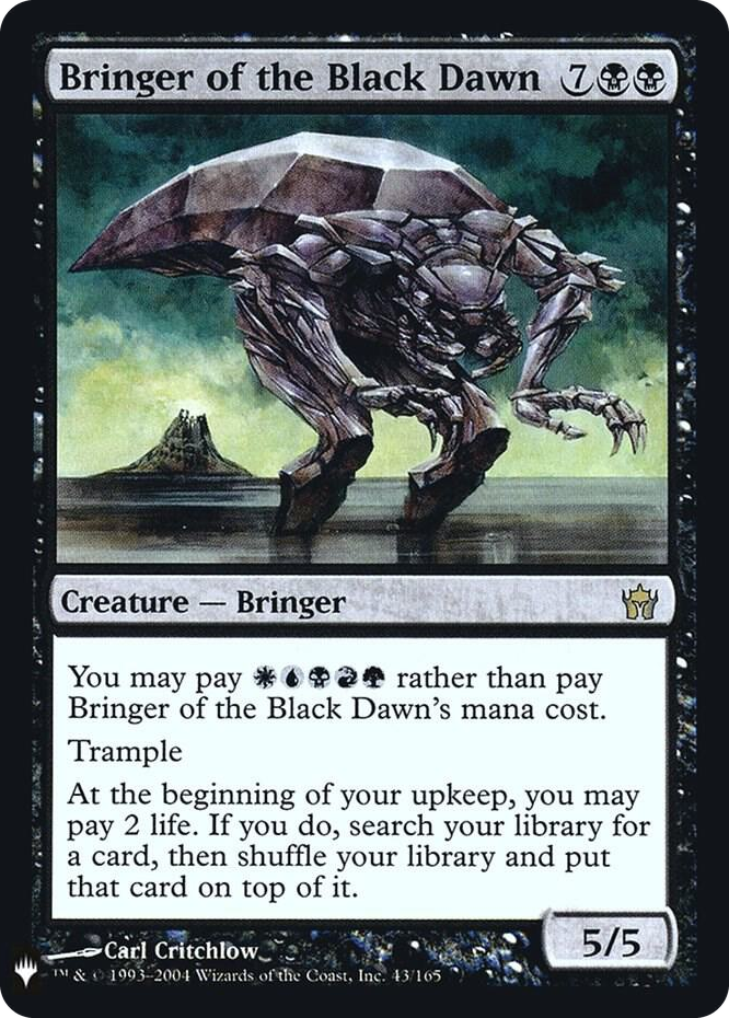 Bringer of the Black Dawn #43 R - The List Reprints Pokemon card