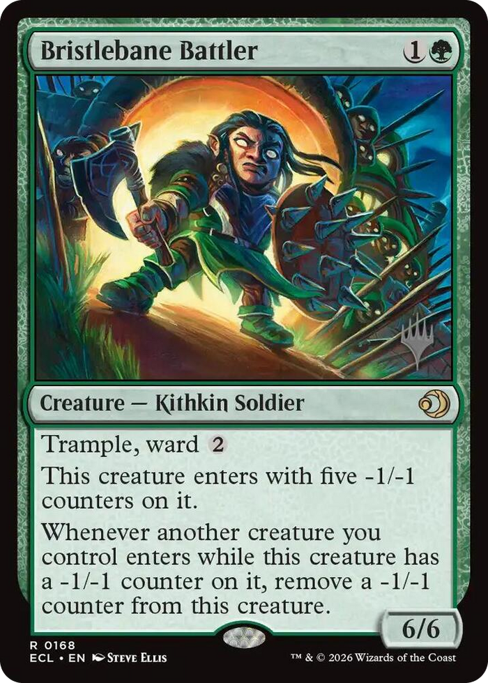Bristlebane Battler #168 M - Promo Pack: Lorwyn Eclipsed Pokemon card