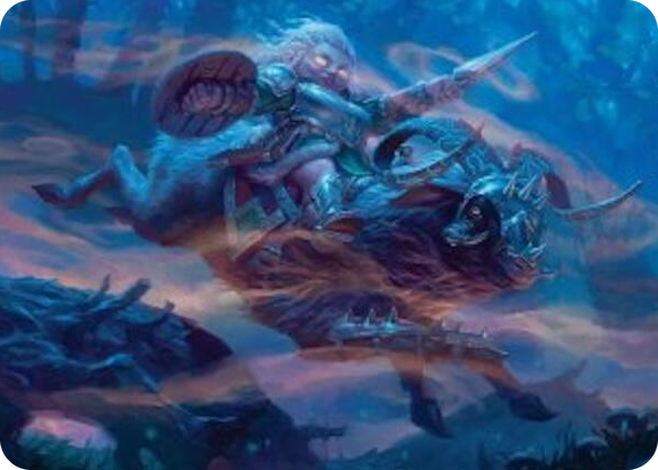 Bristlebane Outrider Art Card #18 S - Art Series: Lorwyn Eclipsed Pokemon card