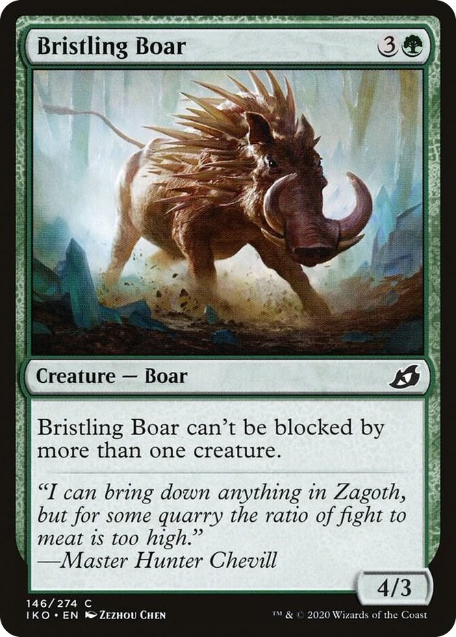 0146 Bristling Boar C Lair of Behemoths