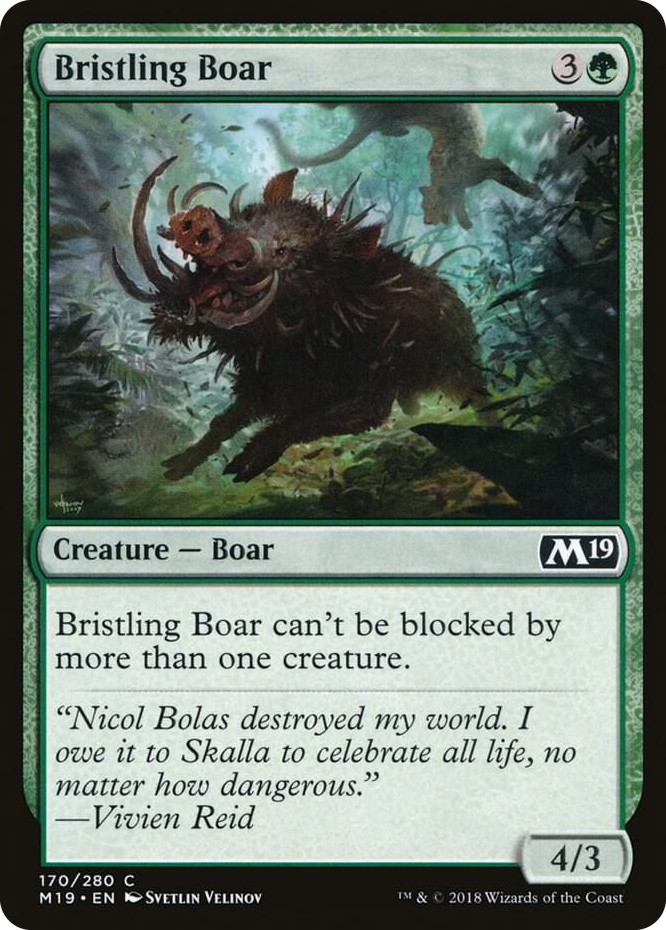 0170 Bristling Boar C Core Set 2019