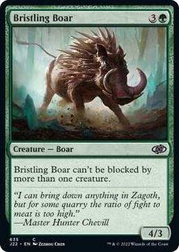 Bristling Boar #635 C - Jumpstart 2022 Pokemon card