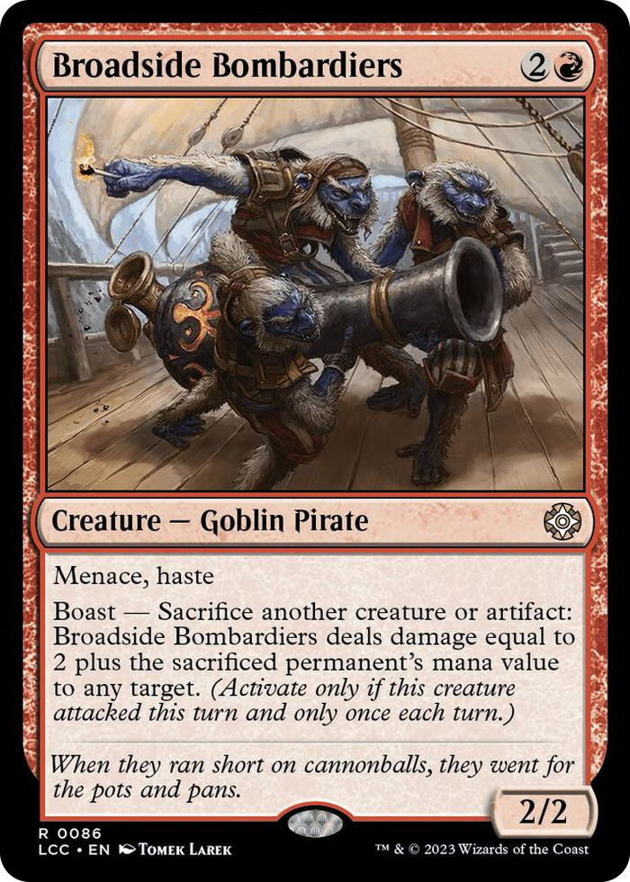 Broadside Bombardiers #86 R - Commander: The Lost Caverns of Ixalan Pokemon card
