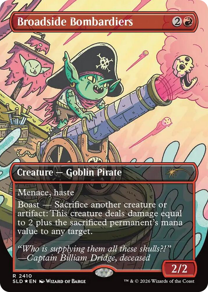 Broadside Bombardiers #2410 R - Secret Lair Drop Series Pokemon card
