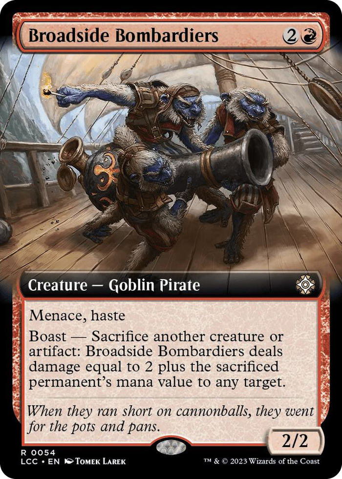 Broadside Bombardiers (Extended Art) #54 R - Commander: The Lost Caverns of Ixalan Pokemon card