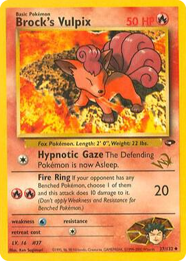 0037 Brock's Vulpix [W Stamped] Promo WoTC Promo