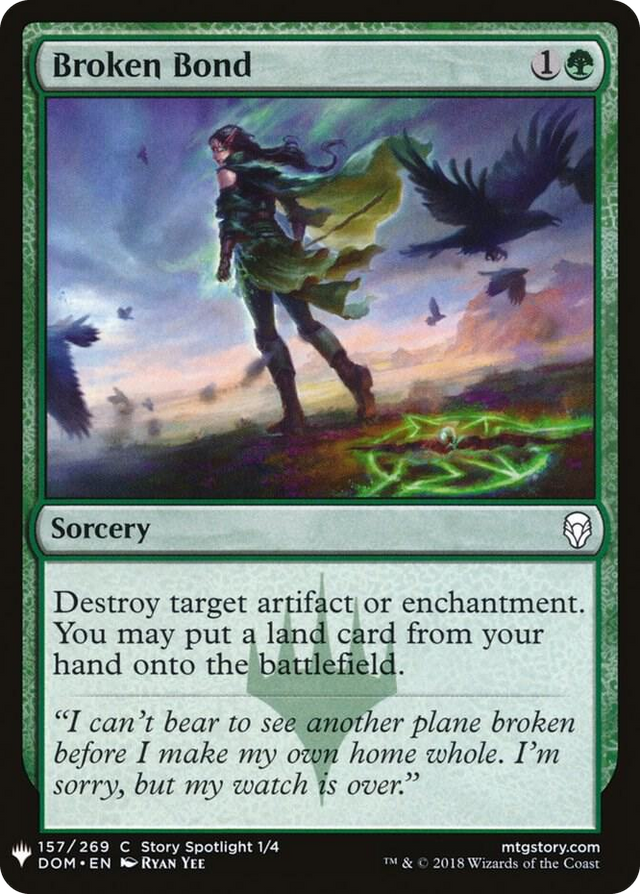 0157 Broken Bond C The List Reprints