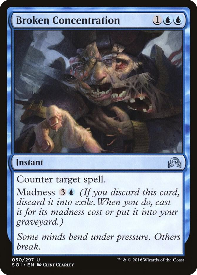 Broken Concentration #50 U - Shadows over Innistrad Pokemon card