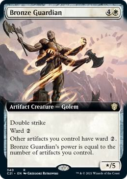 0340 Bronze Guardian (Extended Art) R Commander 2021