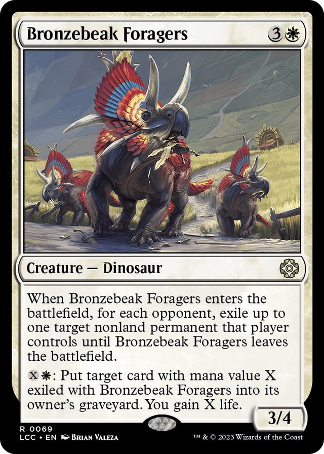 0069 Bronzebeak Foragers R Commander: The Lost Caverns of Ixalan