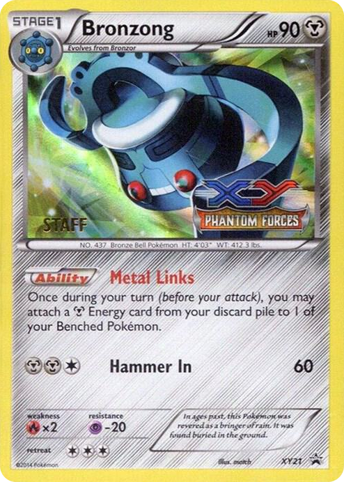 XY021 Bronzong - XY21 (Prerelease) [Staff] Promo XY Promos