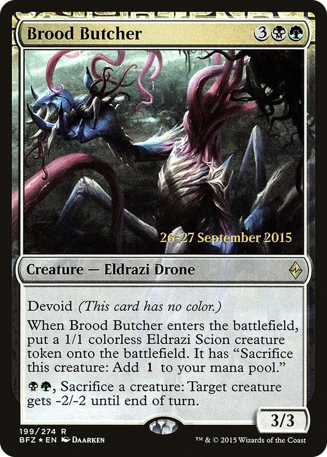 Brood Butcher #199 R - Prerelease Cards Pokemon card