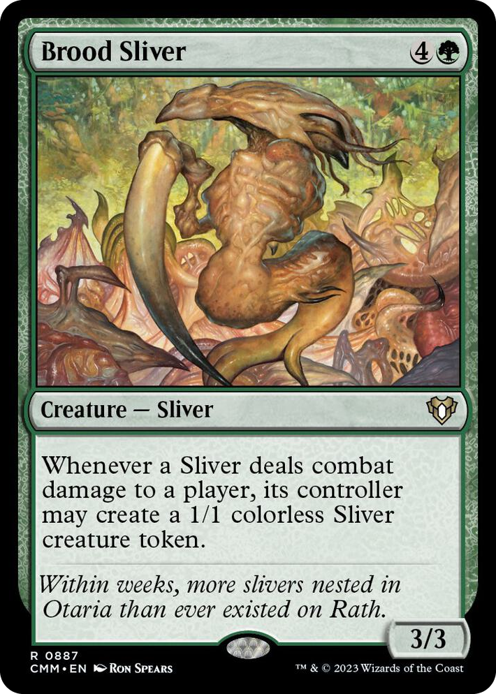 0887 Brood Sliver R Commander Masters