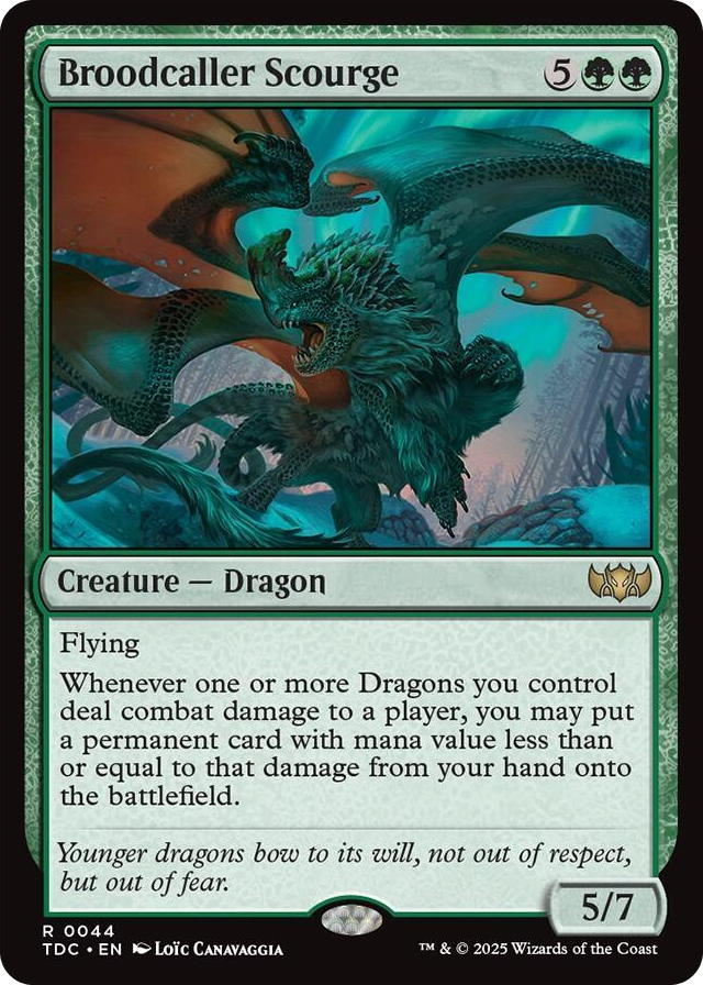 Broodcaller Scourge #44 R - Commander: Tarkir: Dragonstorm Pokemon card