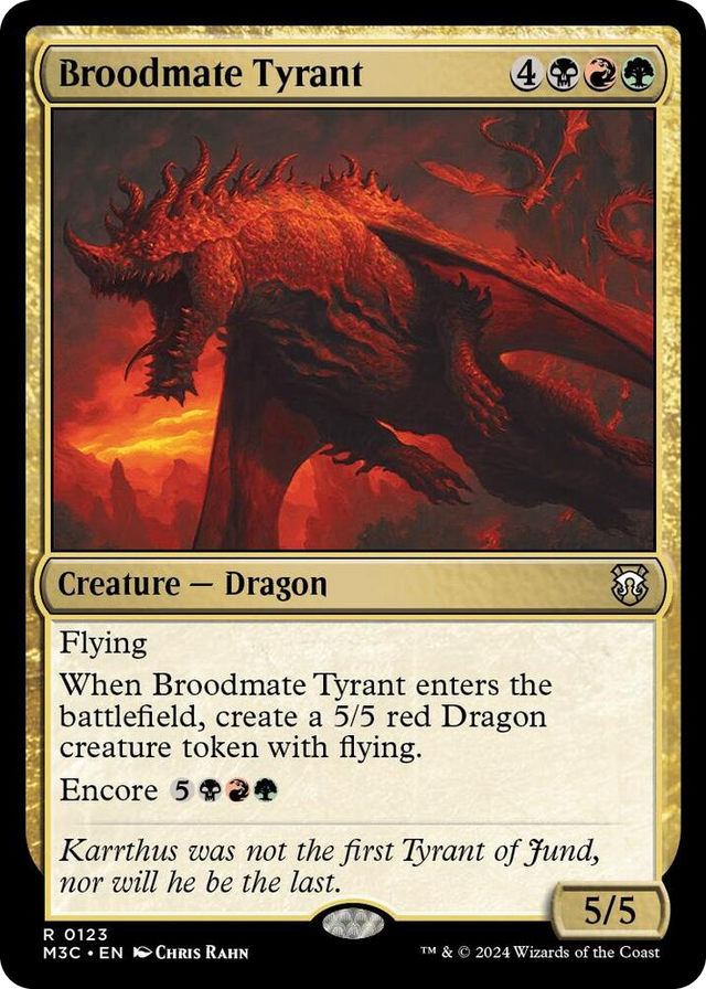 0123 Broodmate Tyrant R Commander: Modern Horizons 3