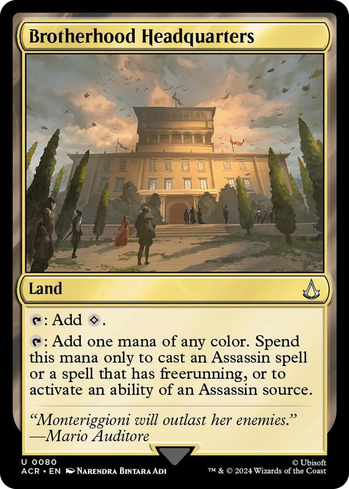 0080 Brotherhood Headquarters U Universes Beyond: Assassin's Creed