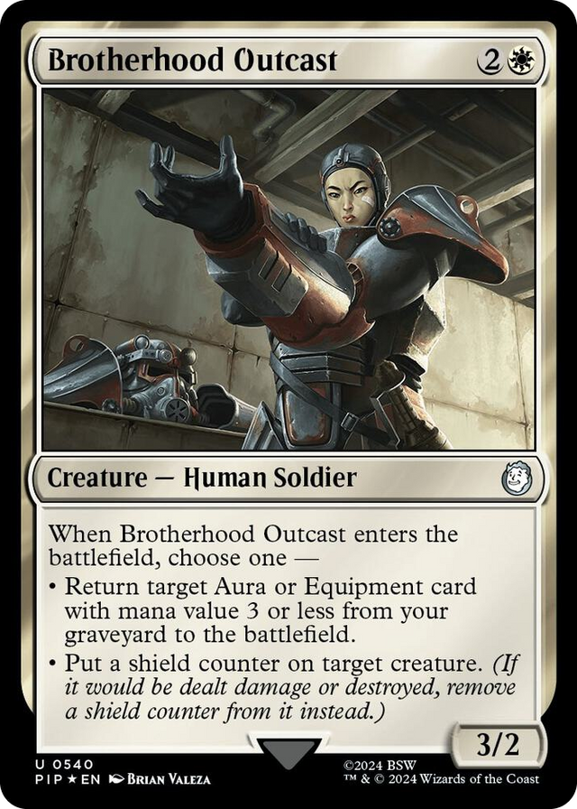 0540 Brotherhood Outcast (Surge Foil) U Universes Beyond: Fallout