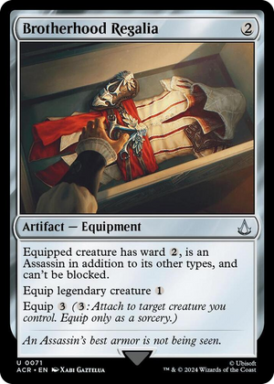 0071 Brotherhood Regalia U Universes Beyond: Assassin's Creed