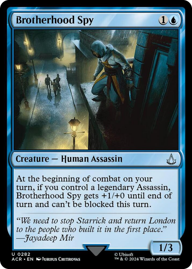 0282 Brotherhood Spy U Universes Beyond: Assassin's Creed