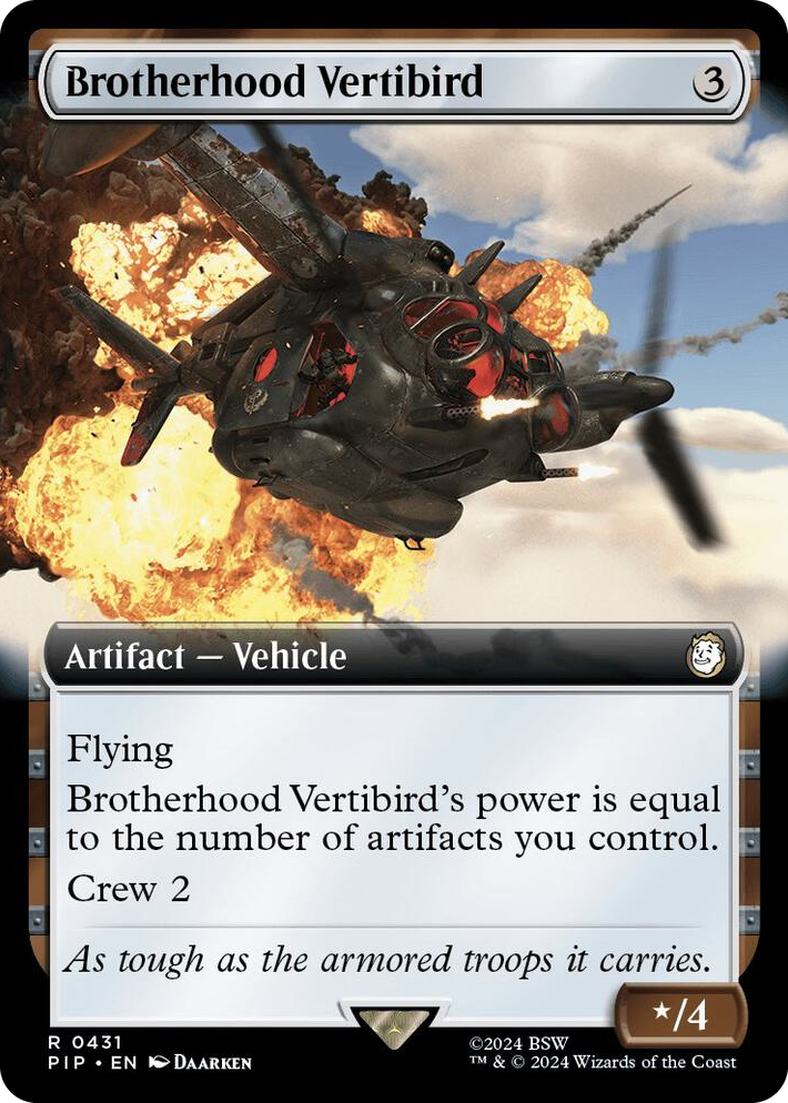 0431 Brotherhood Vertibird (Extended Art) R Universes Beyond: Fallout