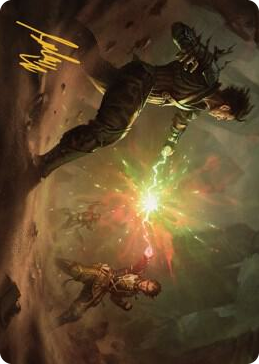 0019 Brotherhood's End Art Card (Gold-Stamped Signature) S Art Series: The Brothers' War