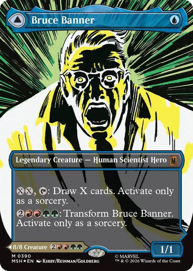 0390 Bruce Banner (Borderless) (0390) M Marvel Super Heroes