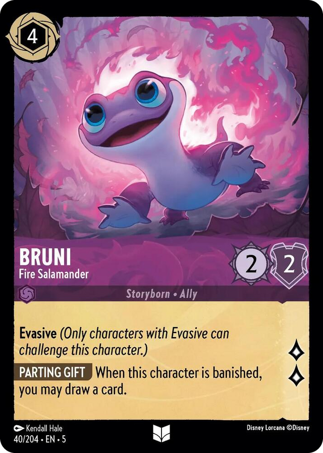 0040 Bruni - Fire Salamander Uncommon Shimmering Skies