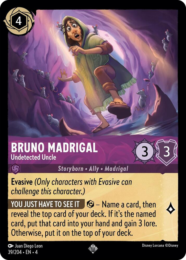 0039 Bruno Madrigal - Undetected Uncle Super Rare Ursula's Return