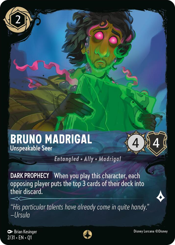 0002 Bruno Madrigal - Unspeakable Seer None Illumineer's Quest: Deep Trouble