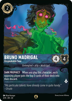 0002 Bruno Madrigal - Unspeakable Seer None Illumineer's Quest: Deep Trouble