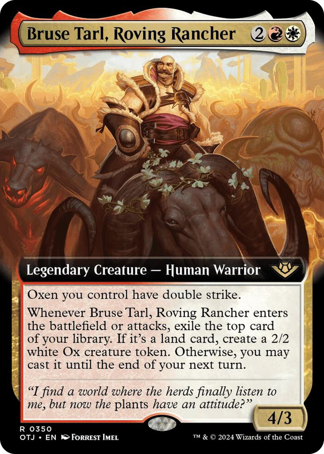 0350 Bruse Tarl, Roving Rancher (Extended Art) R Outlaws of Thunder Junction